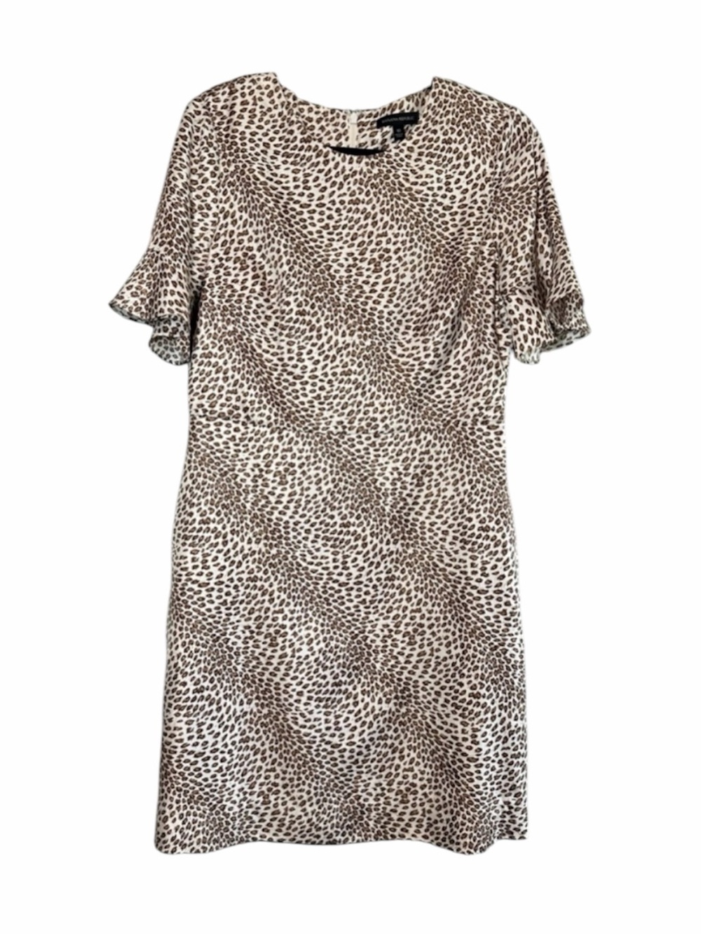 BANANA REPUBLIC BELL SLEEVE CHEETAH DRESS Size 10